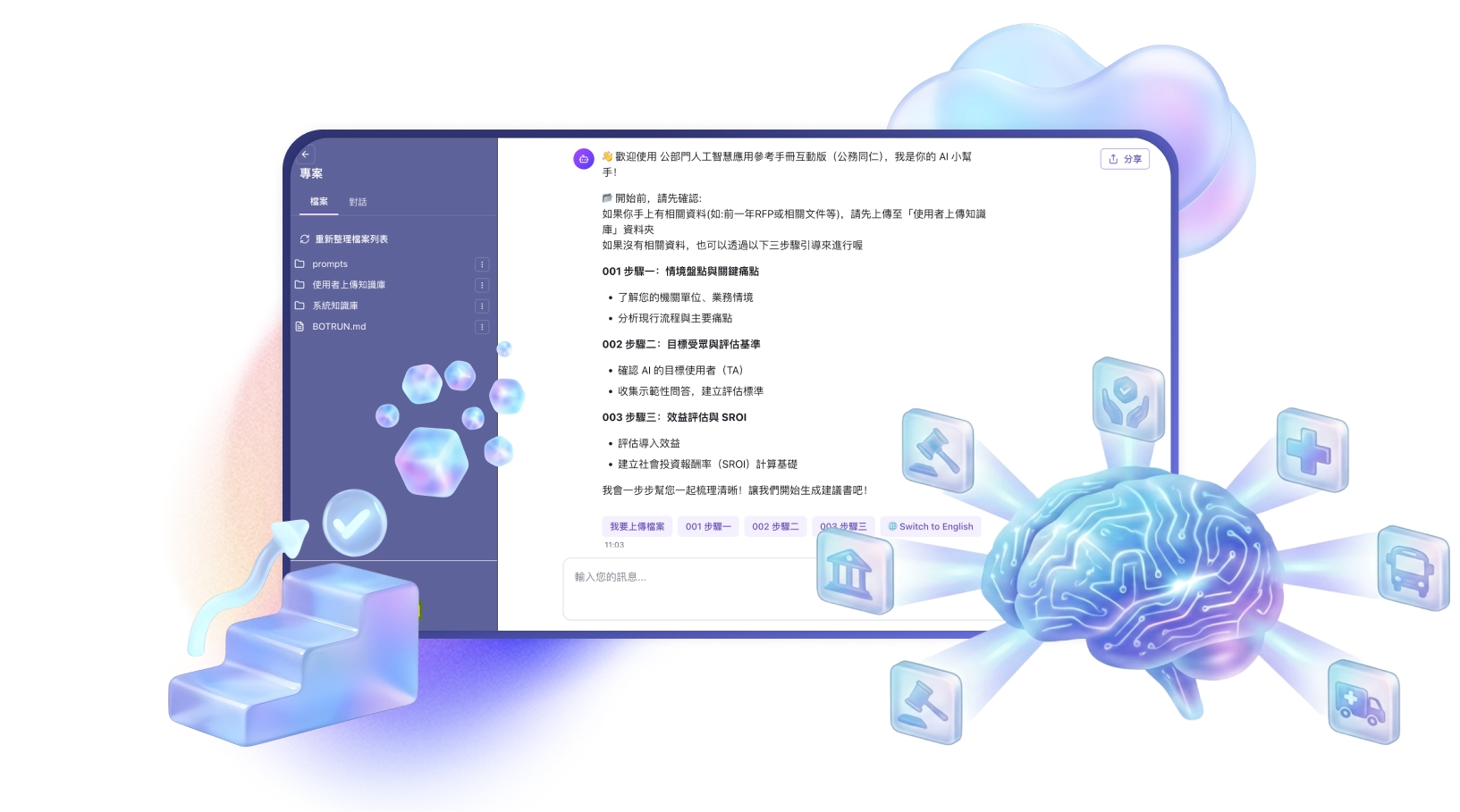 對於機關 示意圖